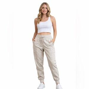 Athleta Women's Cream Joggers-WOMENS S